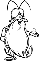 A coloring page of once upon a time